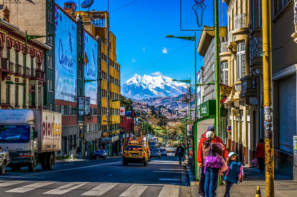 Streets of La Paz,Bolivia